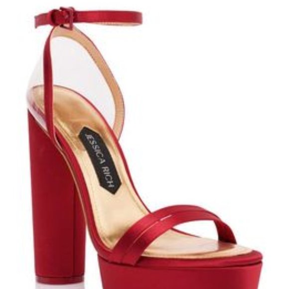 Jessica Rich Shoes - Jessica Rich (Platform Sandal In Burgundy)